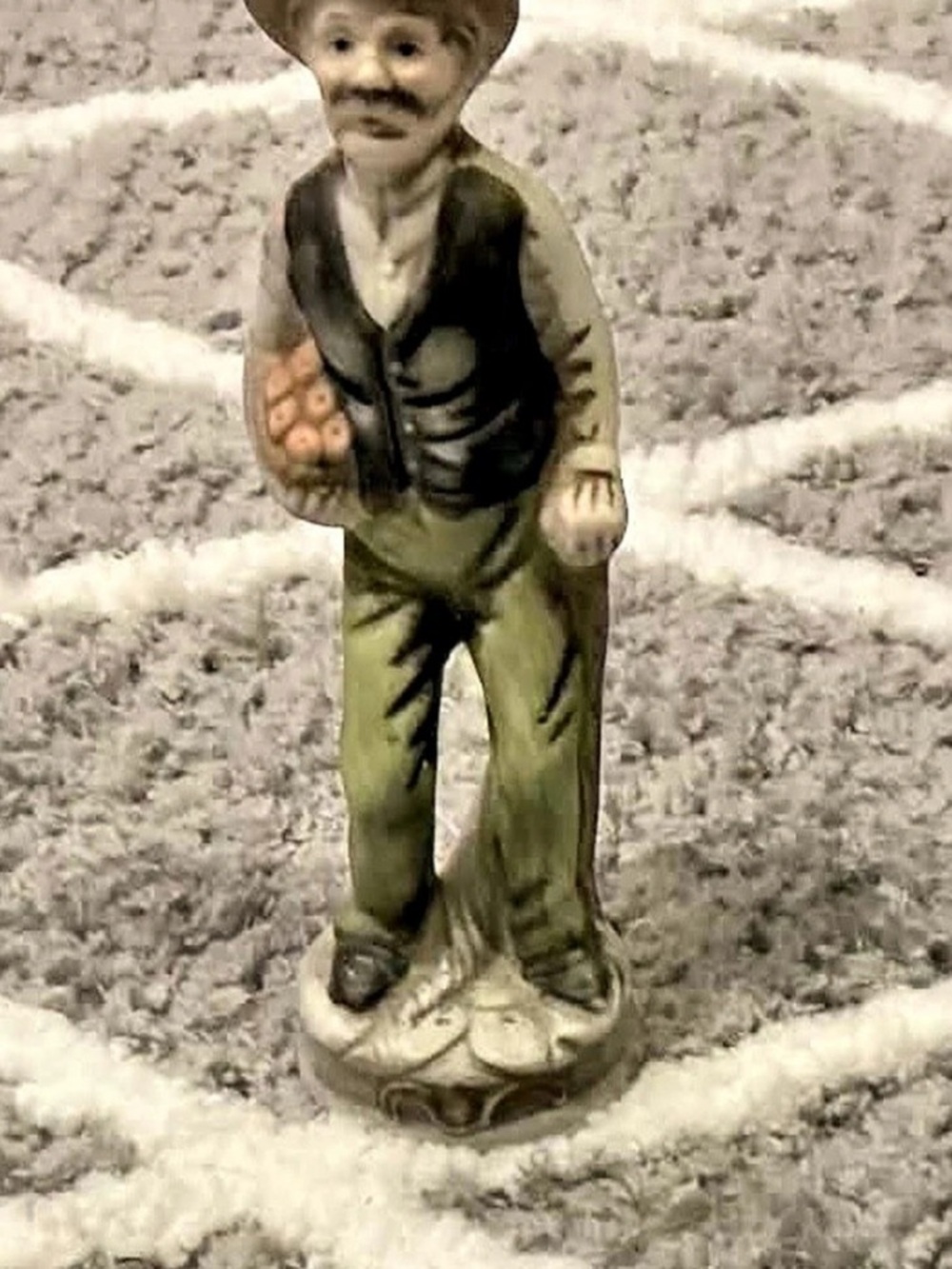 Figurine in Green & Brown Like New